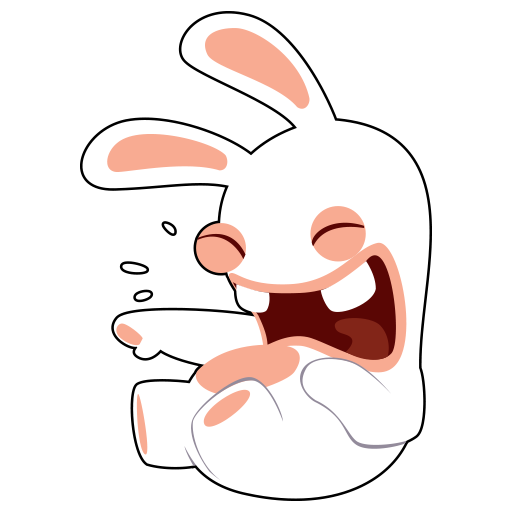 File:Emoji Laughing Rabbid.png