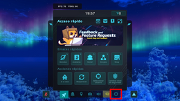 1. Abre el menú rápido y haz doble clic en el icono engranaje.