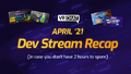 "VRChat Dev Stream Recap", from April 20.
