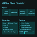 VRChat Client Simulator window